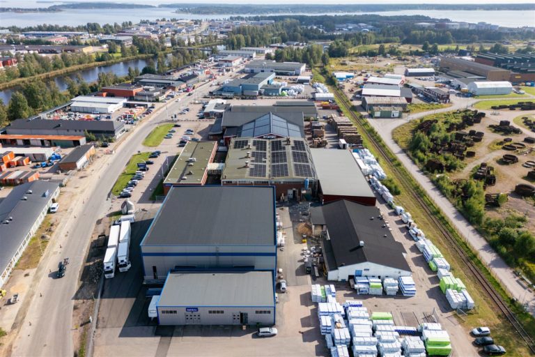 Pallgården i Karlstad från ovan